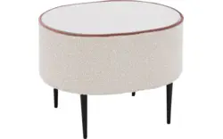 Goossens nachtkastje venus beige stof - 8250163-{merk}-proefmodel-proefmodel-01